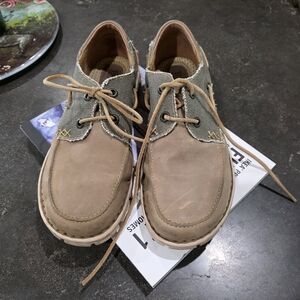 Born Men's Leather & Fabric Causal Oxford Shoes